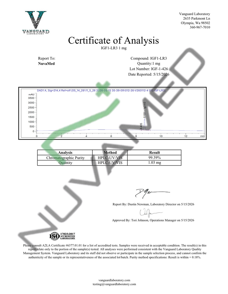 IGF-1 LR3 (1mg) COA